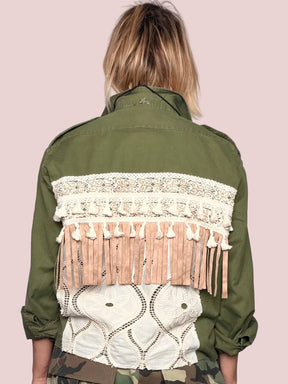 Giacca Military Lace & Fringe
