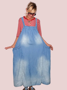 Abito Salopette in Tencel Denim