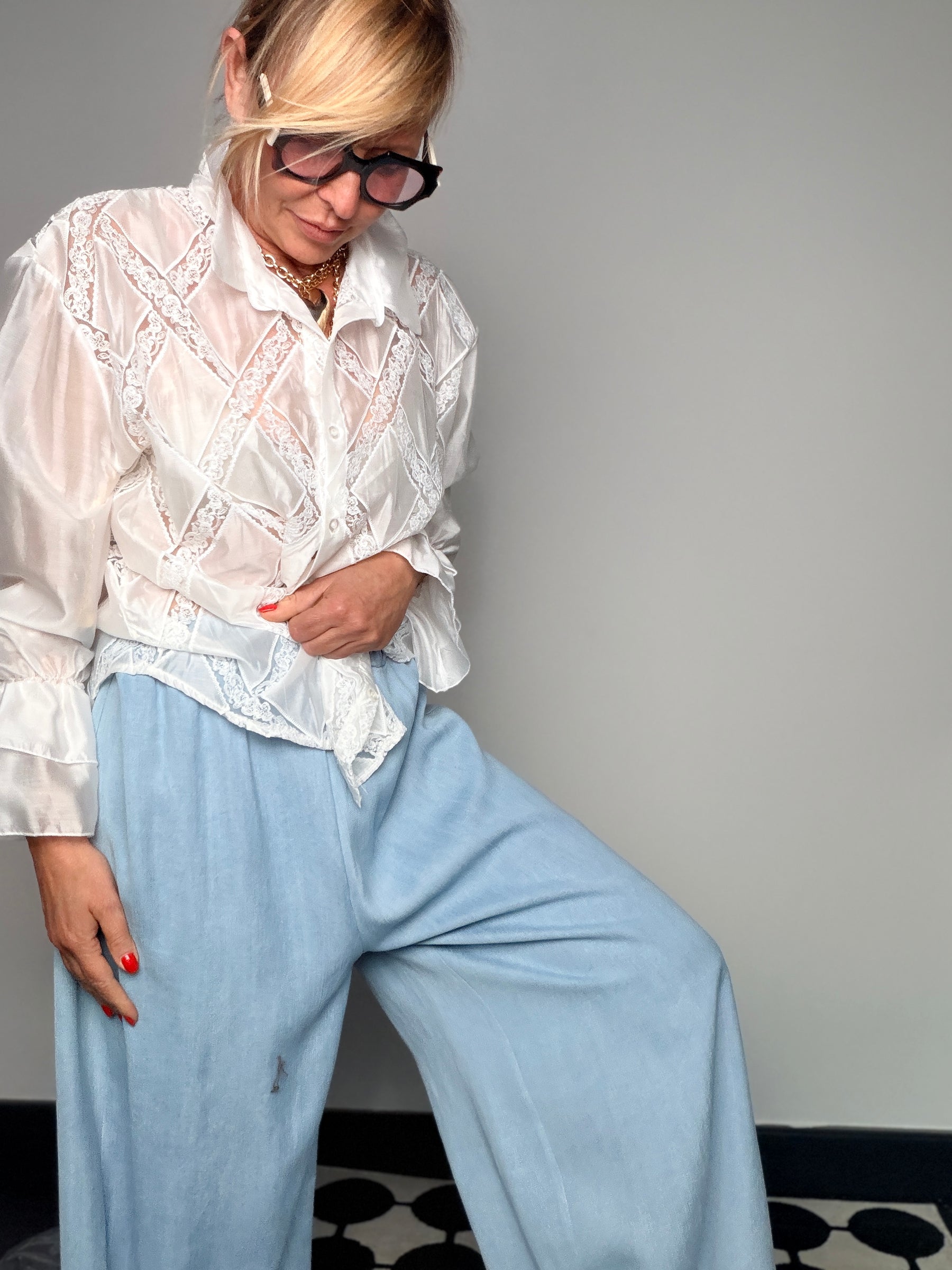 Jeans Wide Leg Celeste