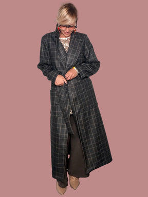 Cappotto Maxi Oversize Principe di Galles