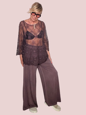 Top Pizzo Ricamato – Mauve