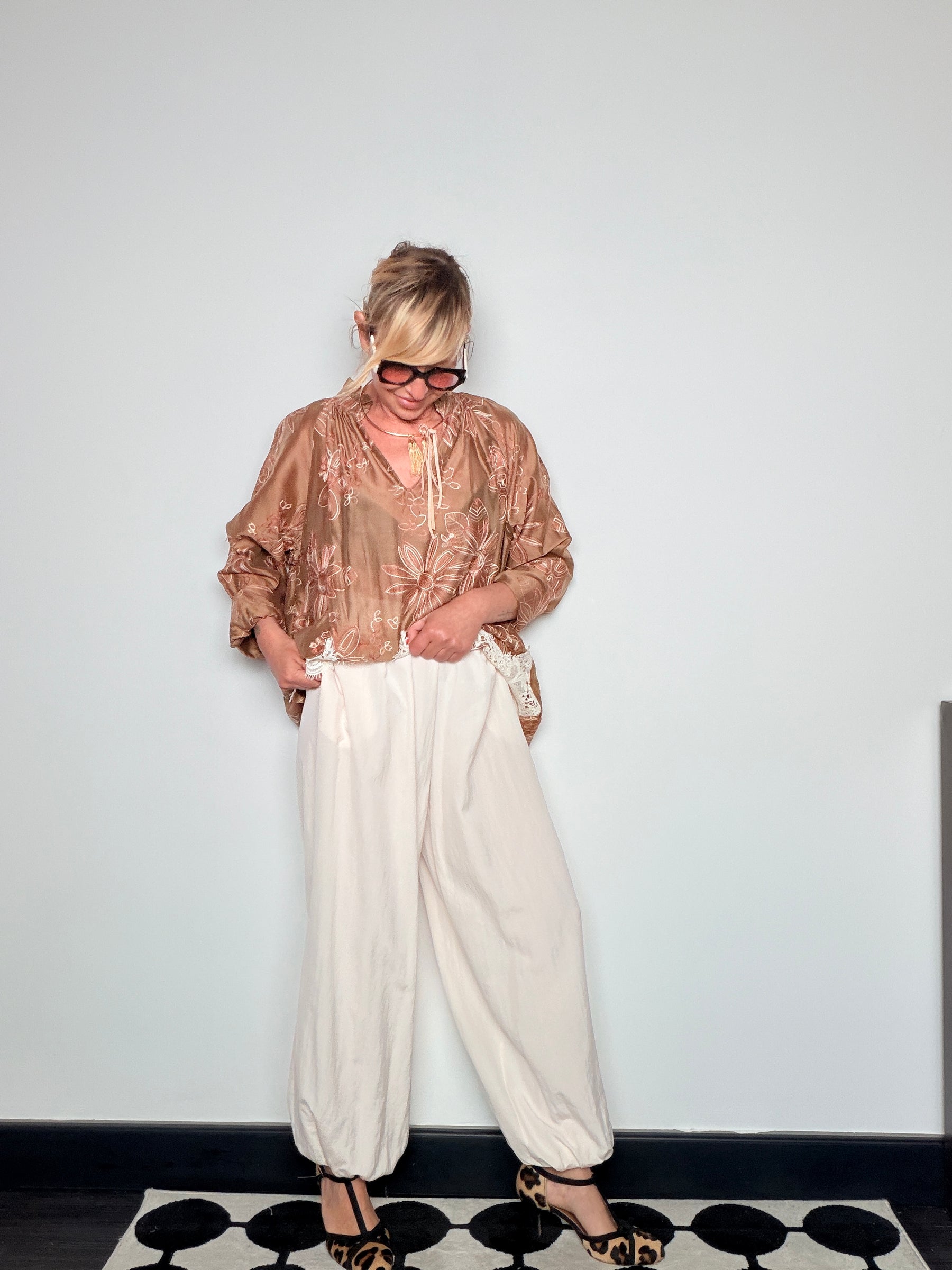 Pantalone Odalisca – Panna / Cioccolato