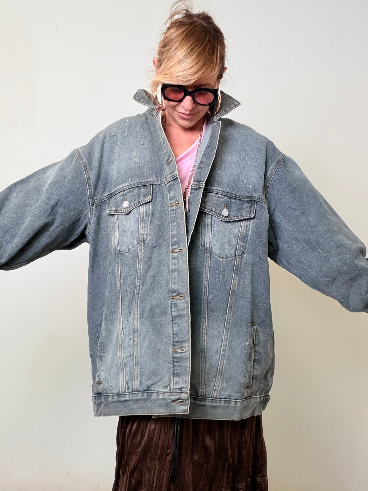 Giacca Jeans Over Vintage Style