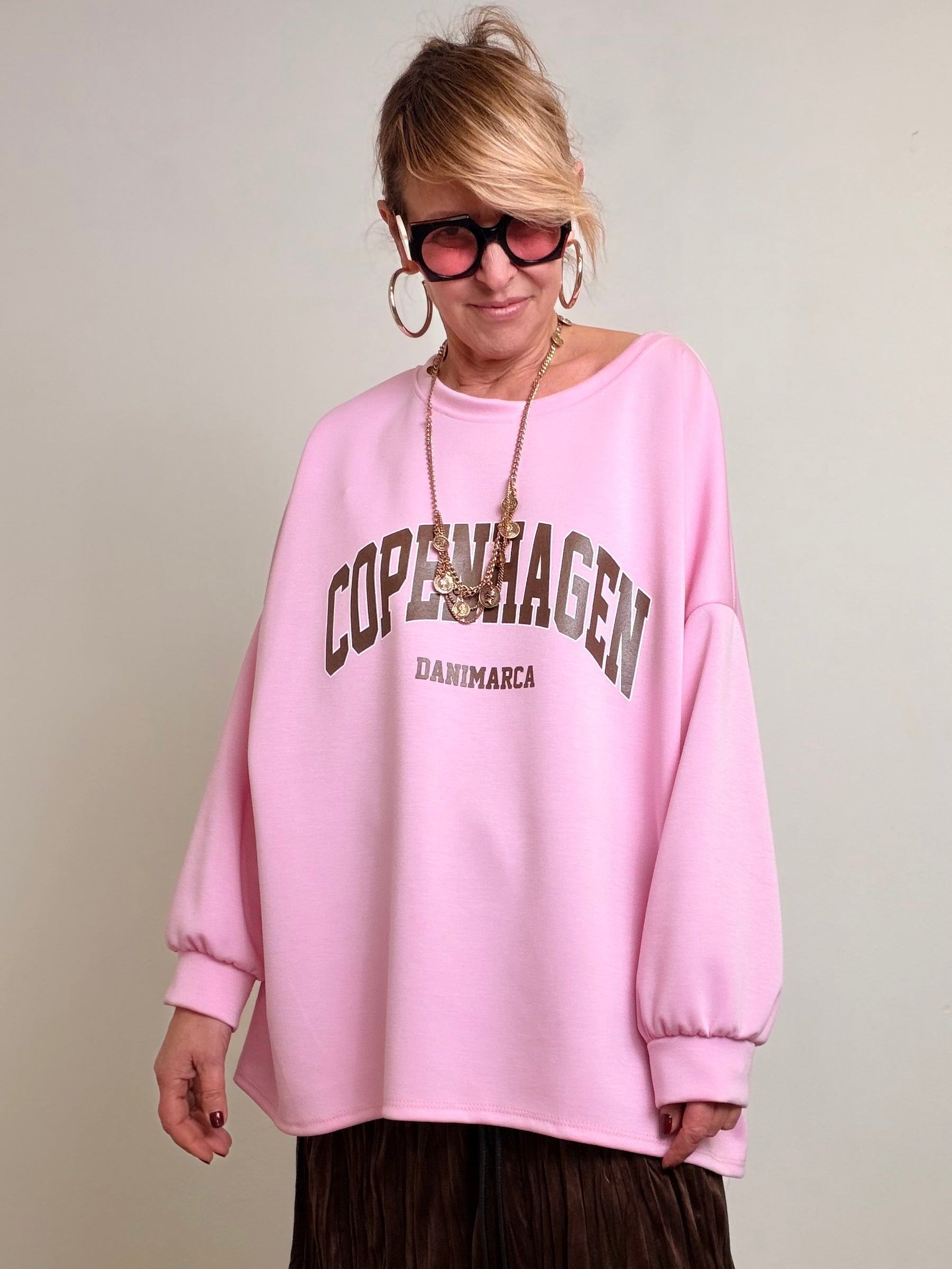 Felpa Over Stampa Copenhagen