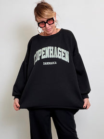 Felpa Over Stampa Copenhagen