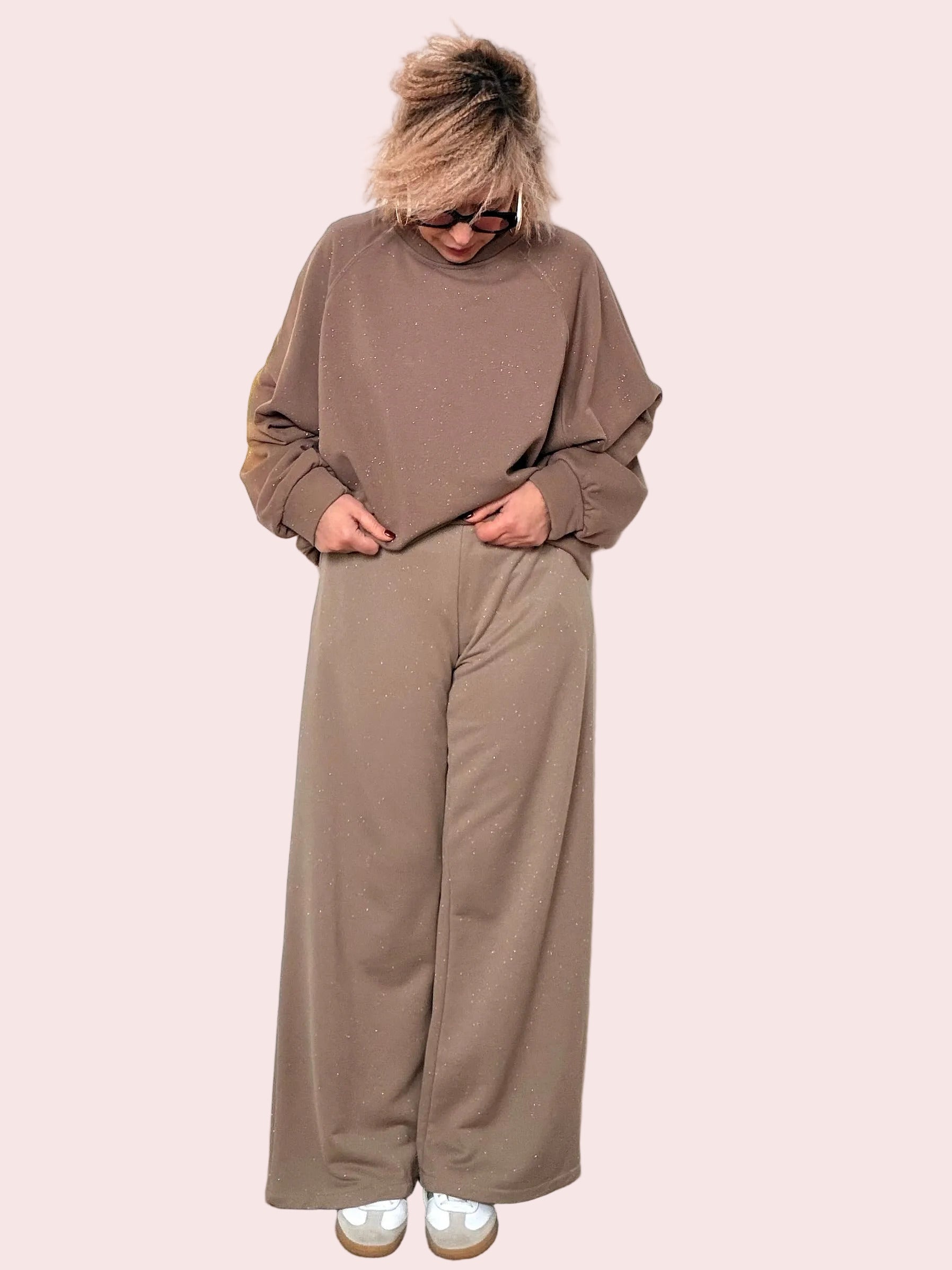 Pantalone Morbido con Punti Luce