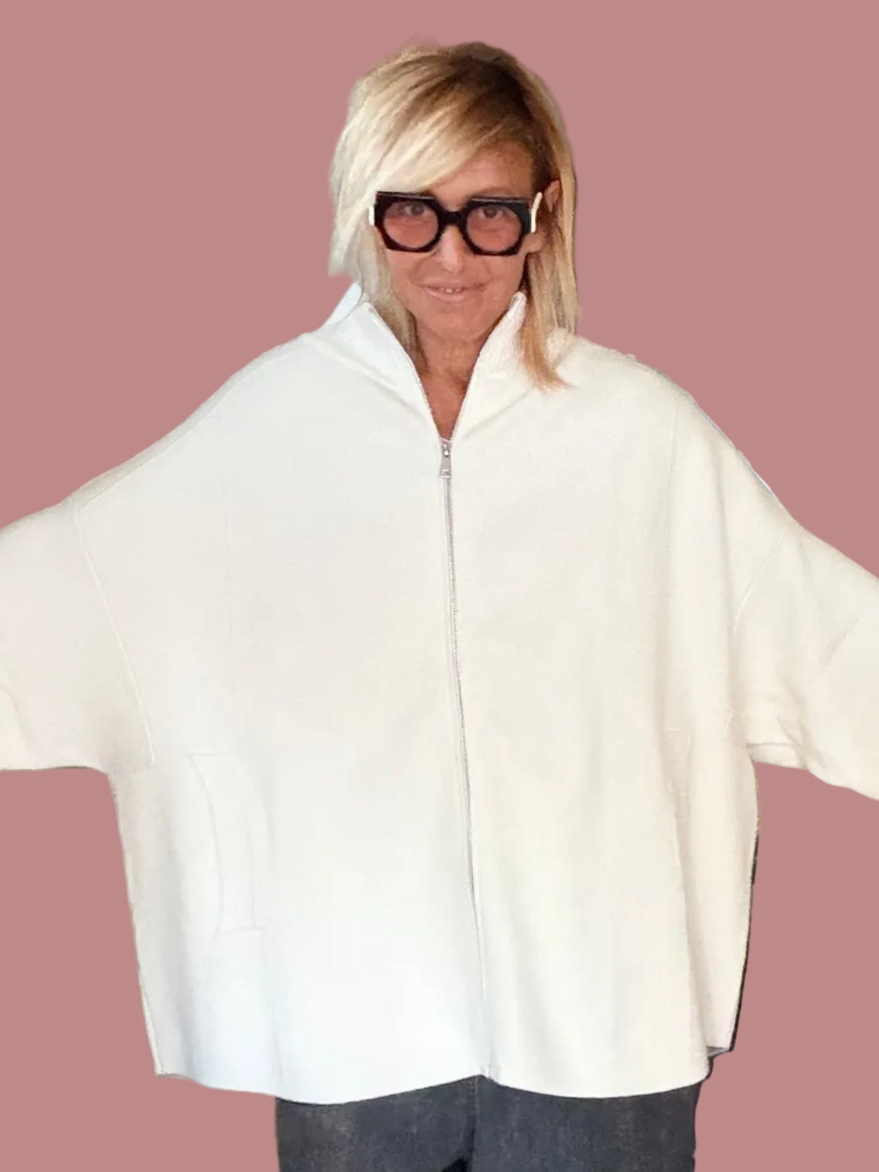 Giacca/Cardigan over in viscosa – morbida, comoda e super stilosa