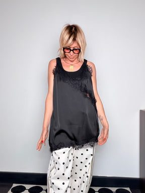 Top Raso Pizzo Nero