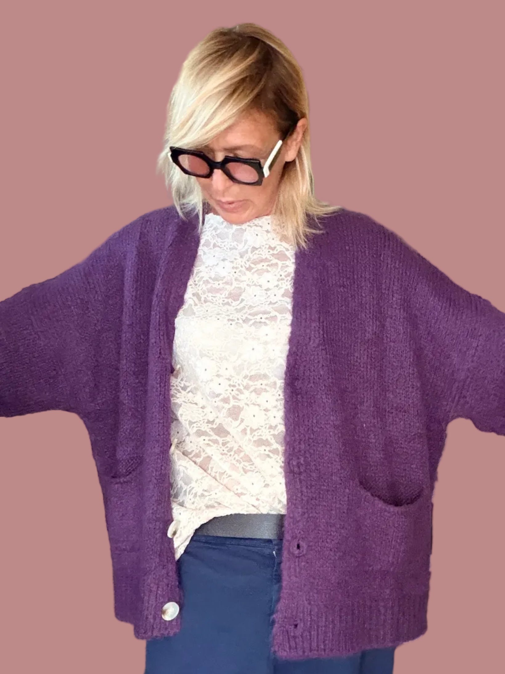 Cardigan Over Morbido