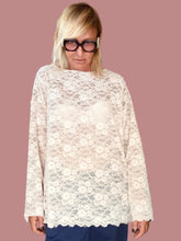 Maglia Over in Pizzo