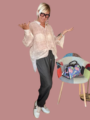 Pantalone Check con Coulisse – comfort chic