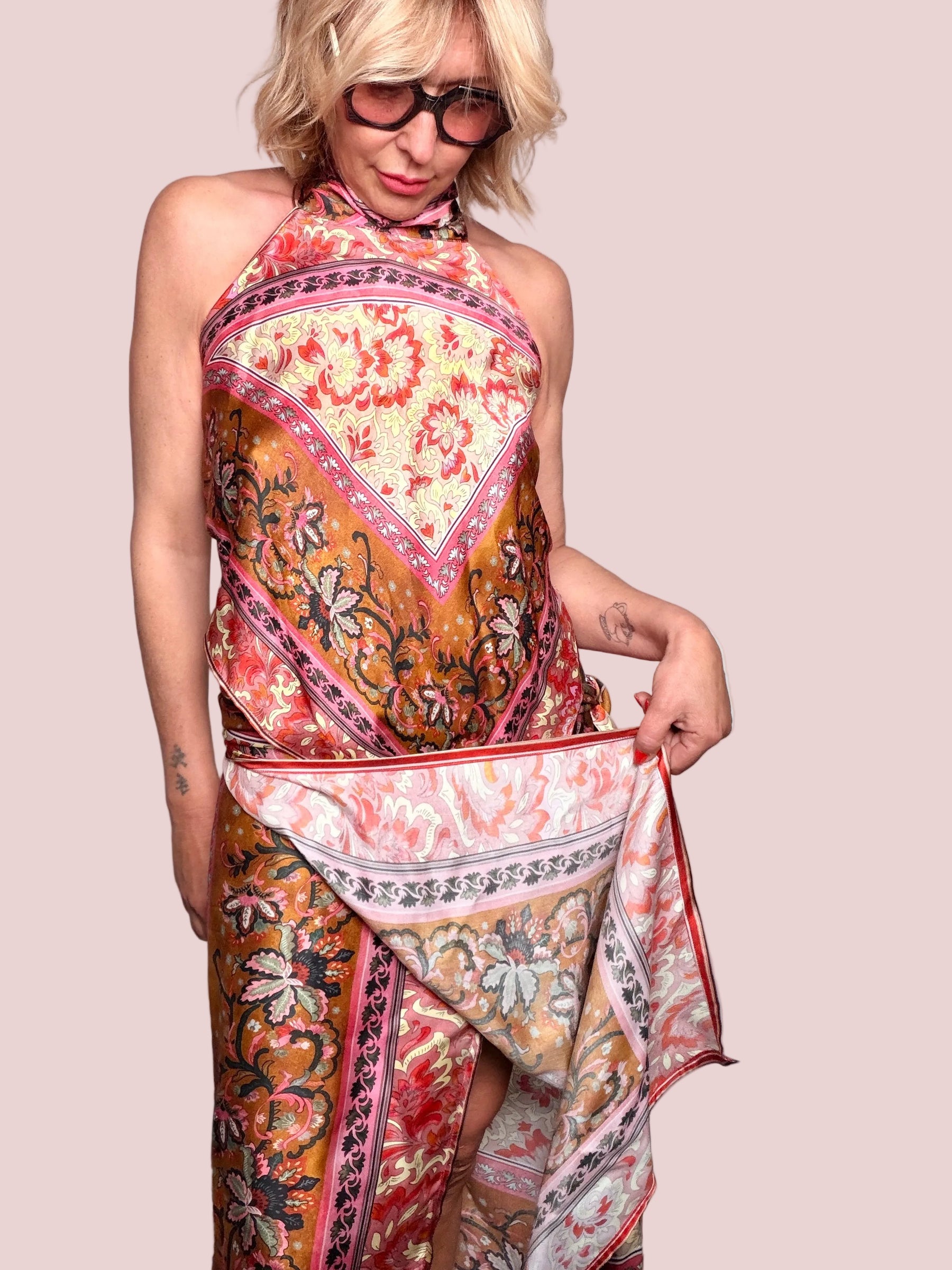 Gonna Portafoglio – Stampa Foulard Paisley