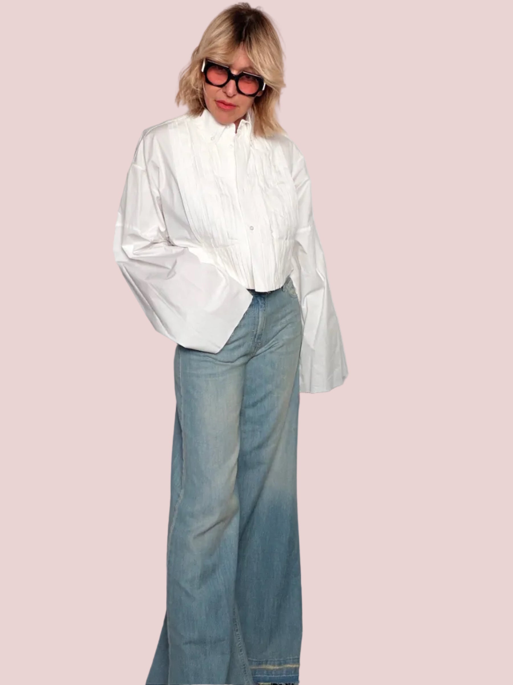 Jeans Wide Leg – Lavaggio Chiaro Vintage