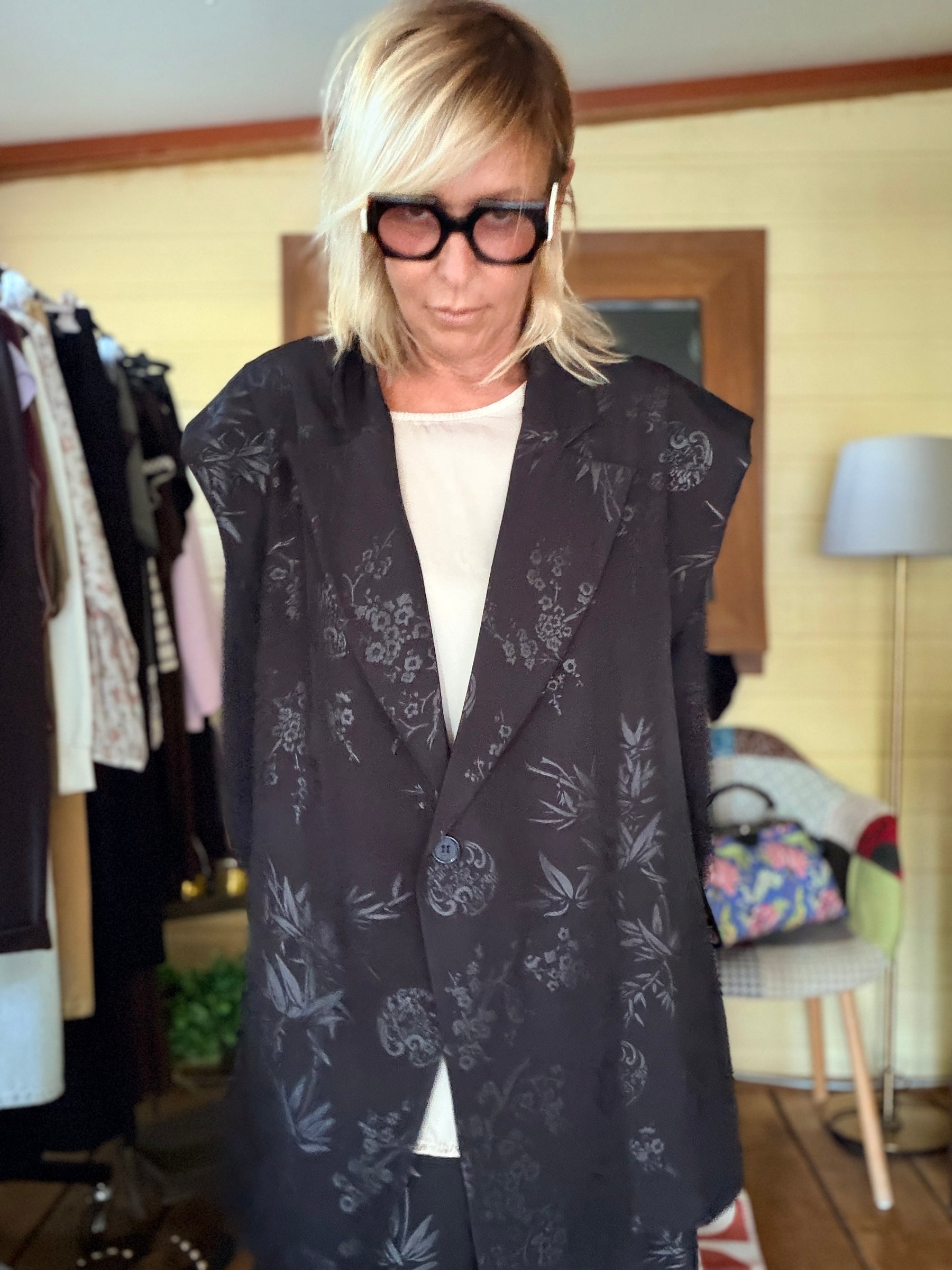 Tailleur fantasia tono su tono – Giacca e Pantalone