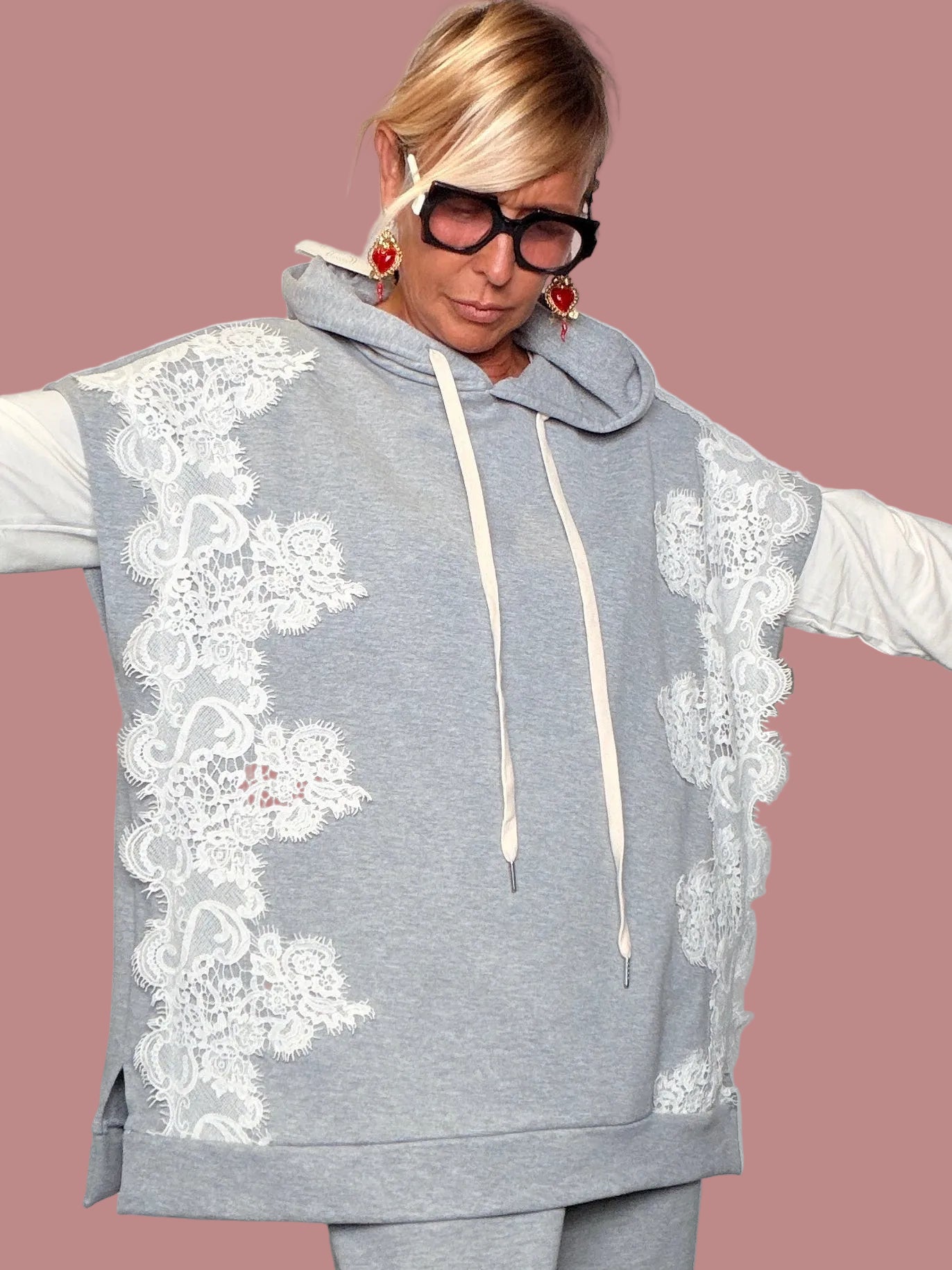 Gilet Cappuccio Pizzo