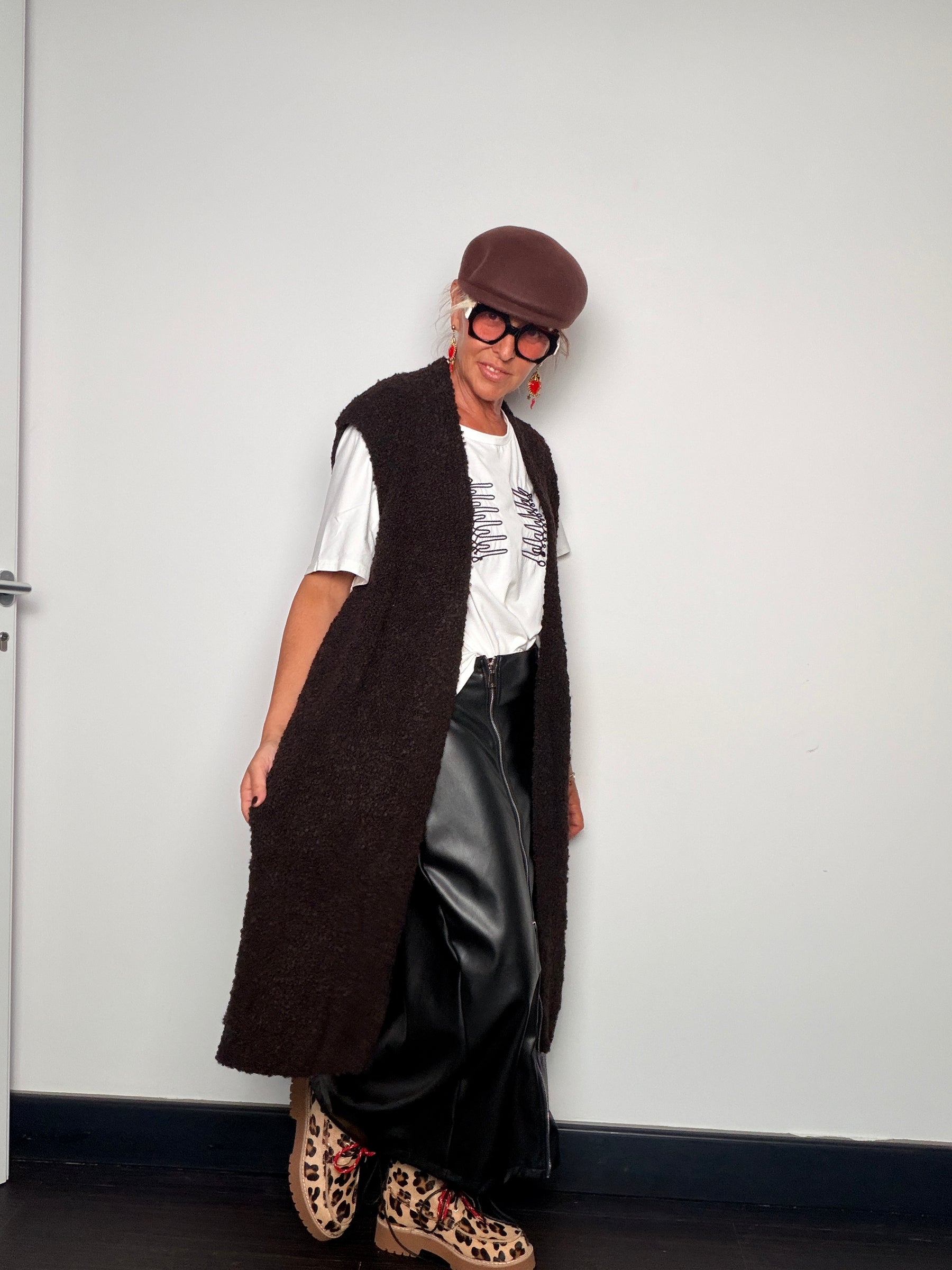 Cardigan Maxi Senza Maniche