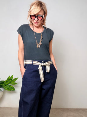 Jeans Morbido a Vita Comoda dal Mood Rilassato