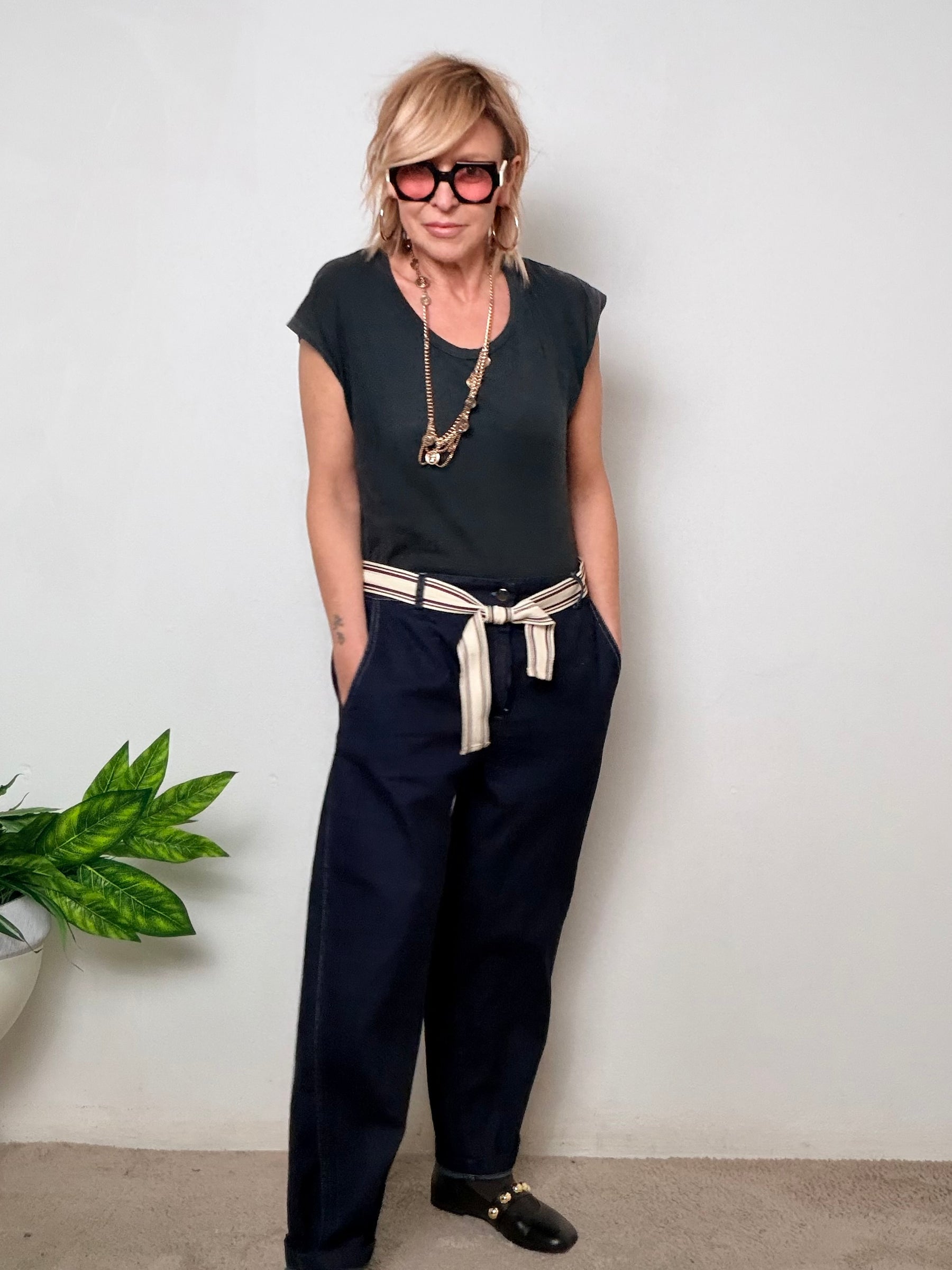 Jeans Morbido a Vita Comoda dal Mood Rilassato