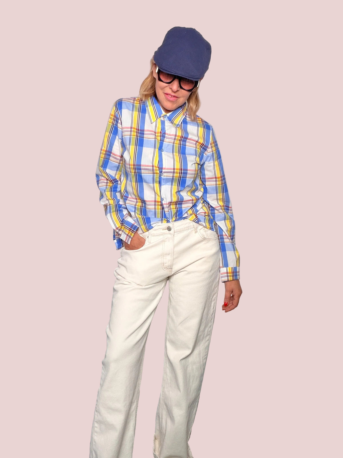 Jeans Straight Leg – Avorio/Bianco Sporco