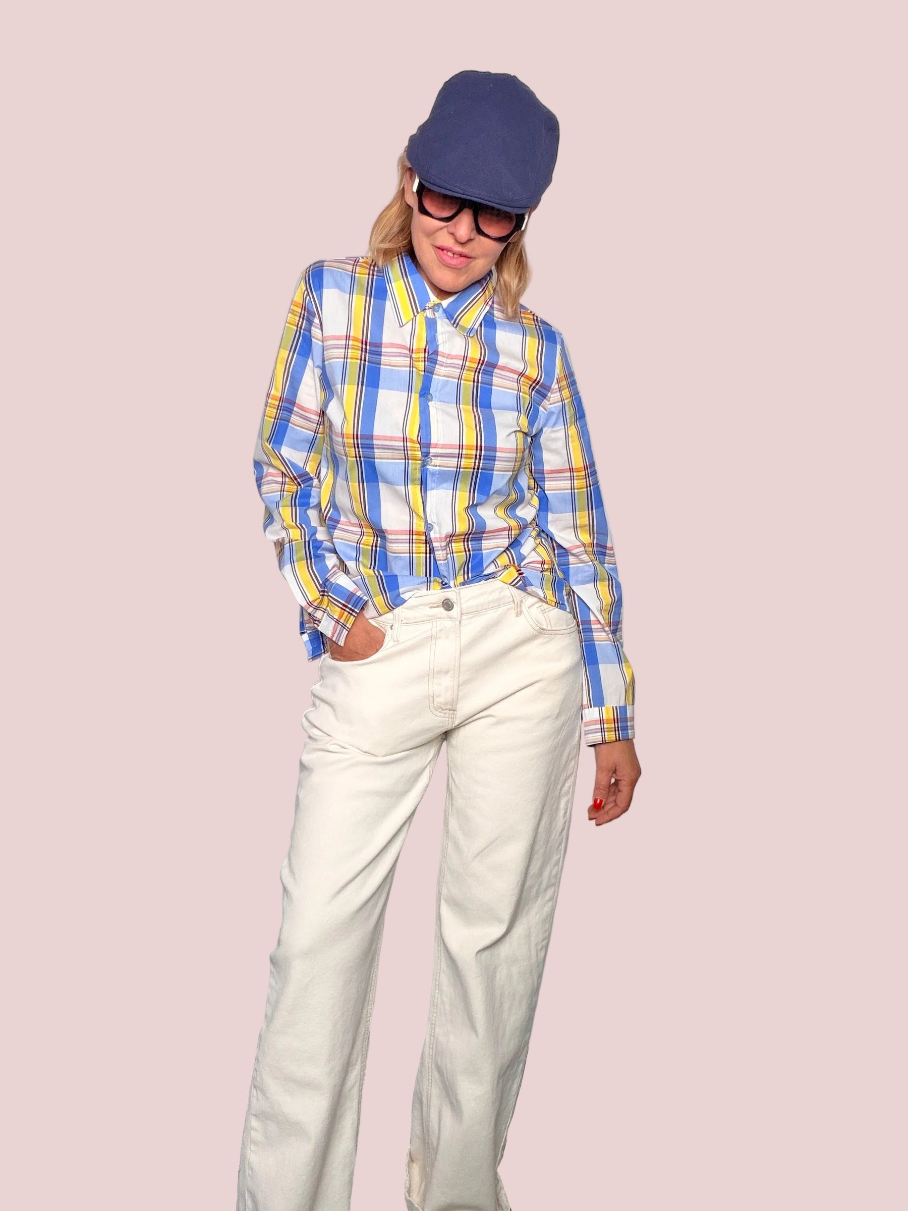 Jeans Straight Leg – Avorio/Bianco Sporco