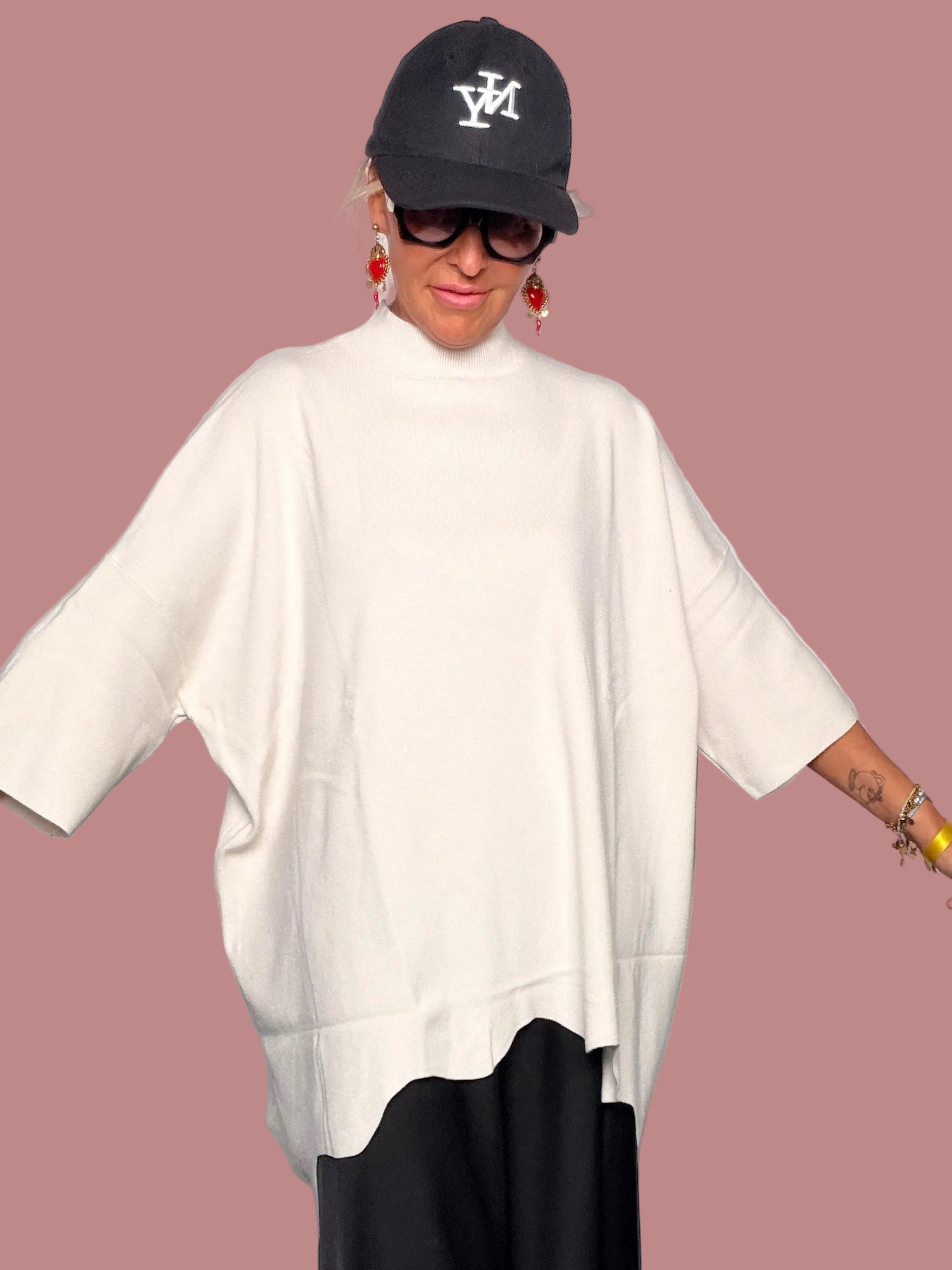 Maglia Mezzo Collo Pipistrello
