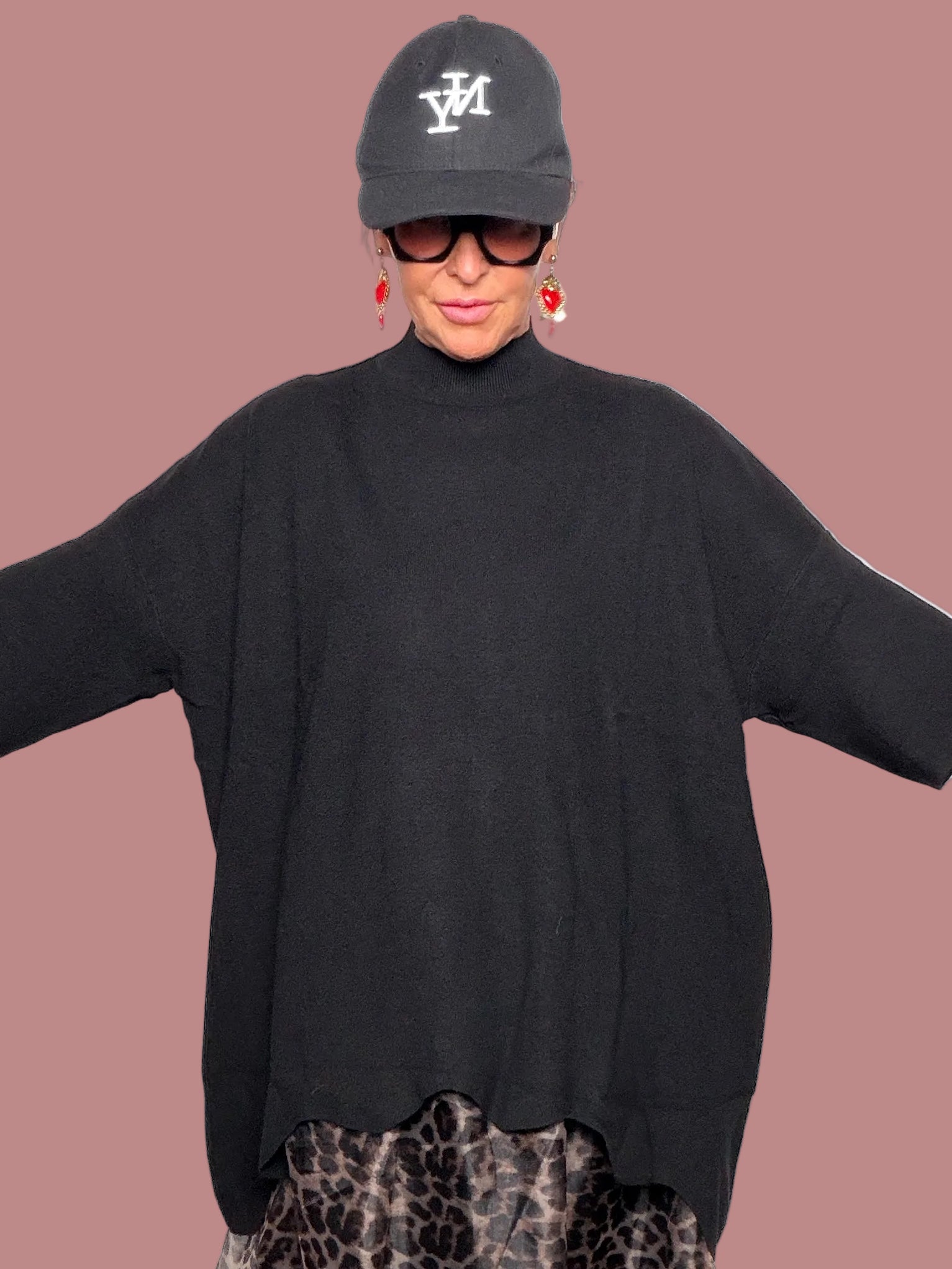 Maglia Mezzo Collo Pipistrello