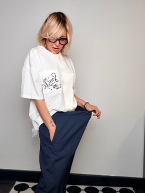 Pantalone Harem Balloon in Cotone – Vita Elastica e Laccetto