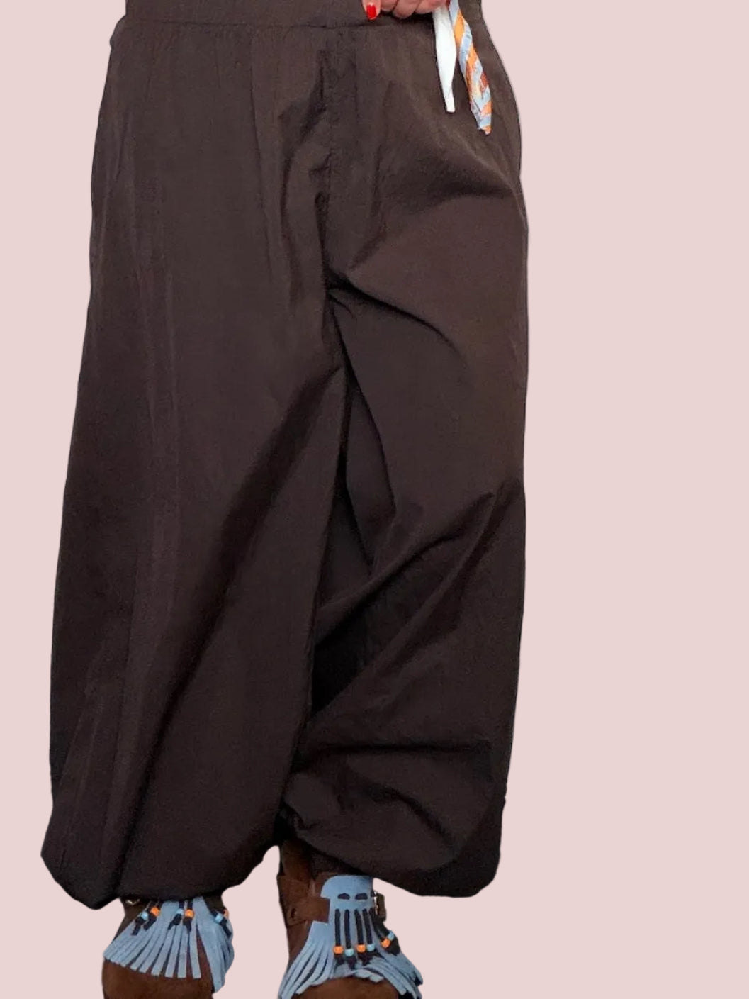 Pantalone Harem Balloon in Cotone – Vita Elastica e Laccetto