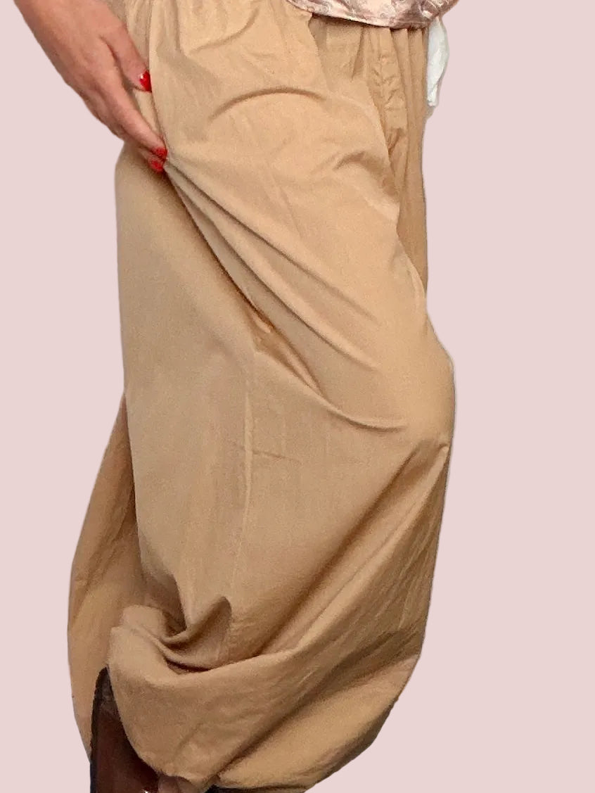 Pantalone Harem Balloon in Cotone – Vita Elastica e Laccetto