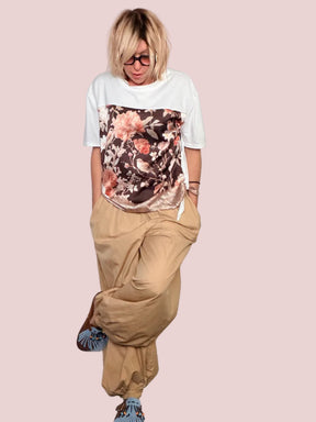 Pantalone Harem Balloon in Cotone – Vita Elastica e Laccetto
