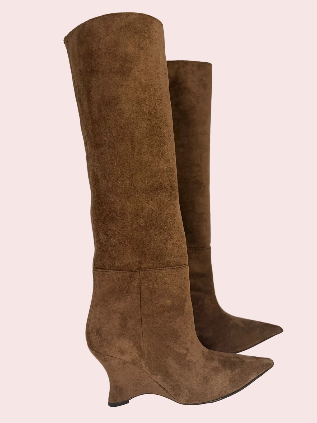 Stivale alto trasformabile con punta affusolata