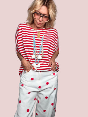 Jeans Leggeri a Pois