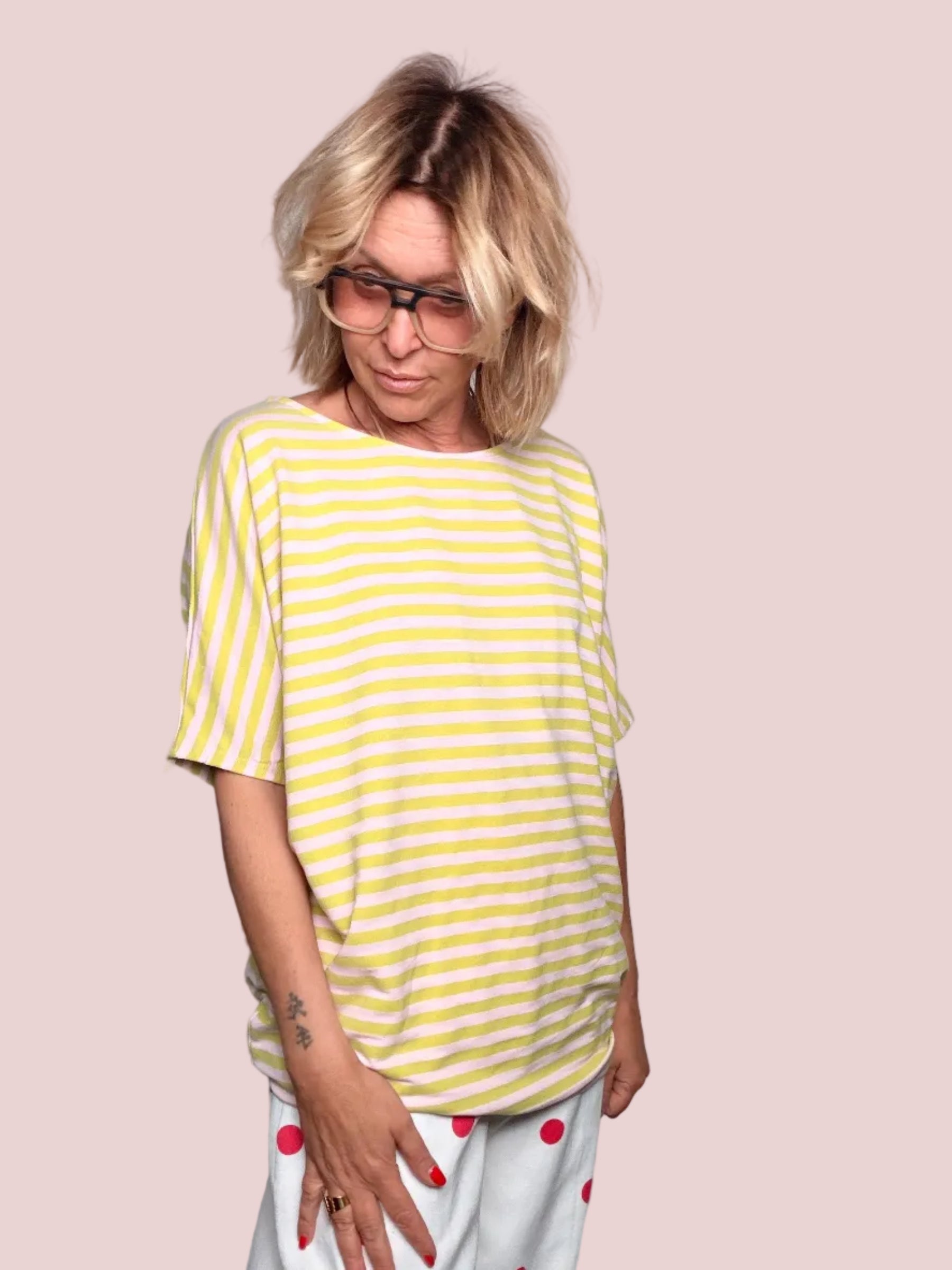 Maglia Over a Righe