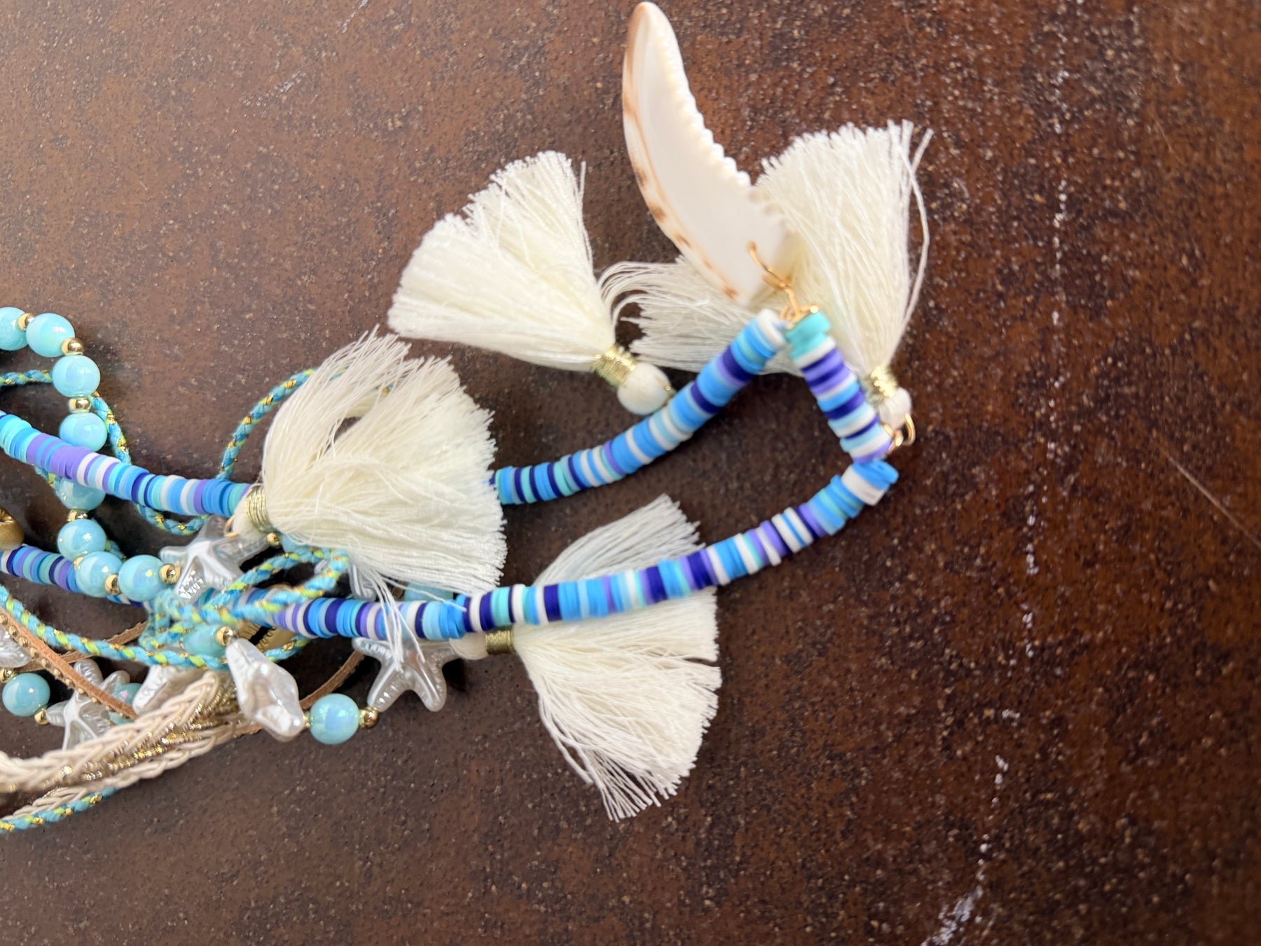 Collana Boho Multifilo con Nappine