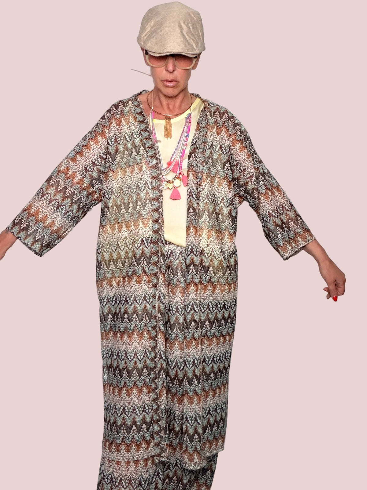Kimono Etnico a Chevron