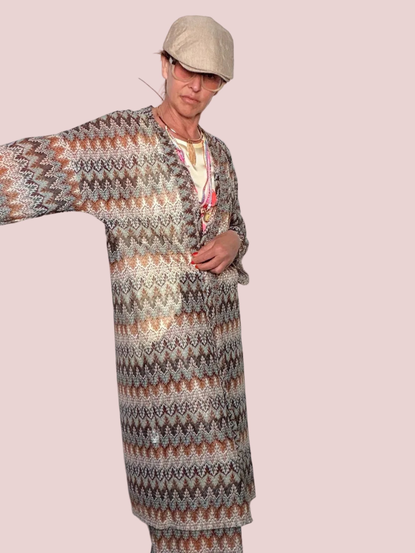 Kimono Etnico a Chevron