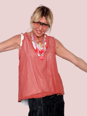 Set Doppio Top a Rete + Canotta in Cotone
