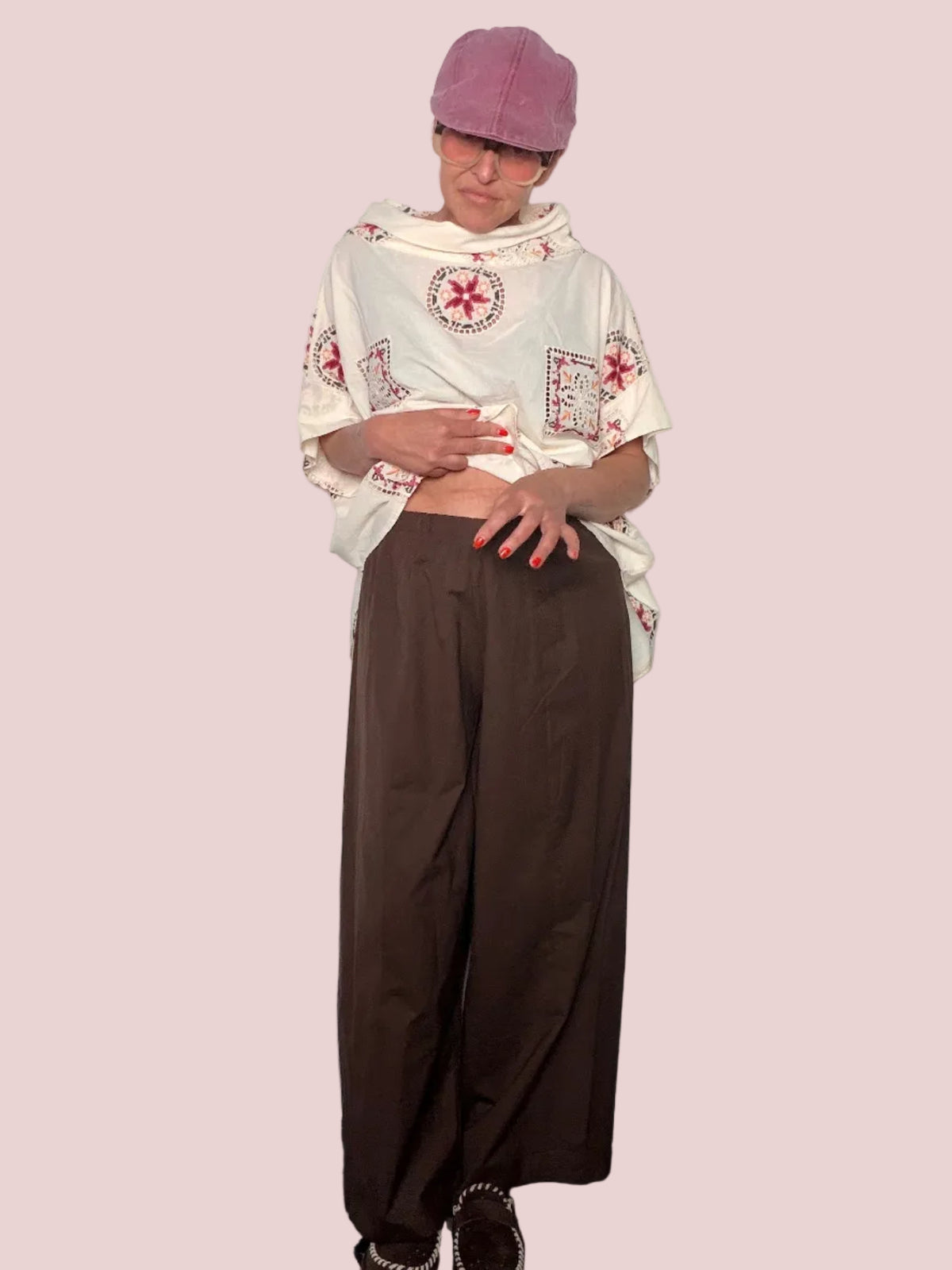 Pantalone Ovetto in Tessuto Paracadute