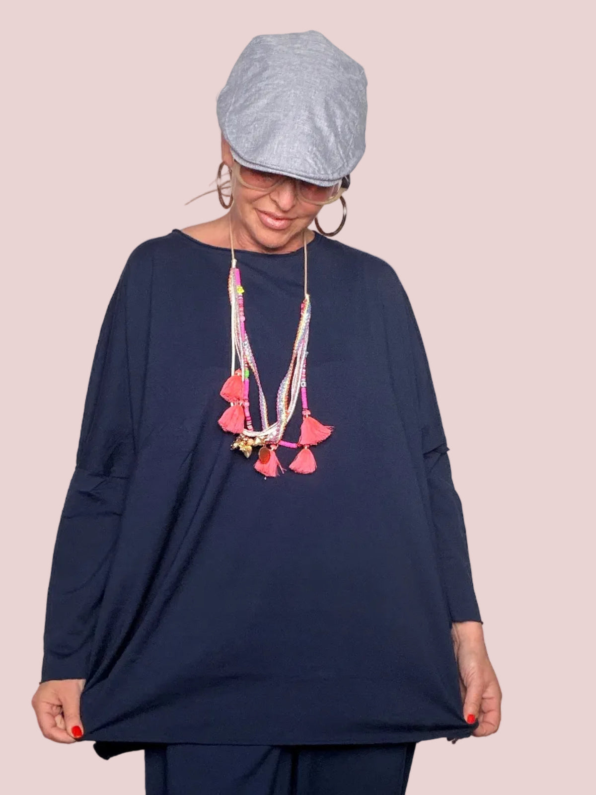 Pantalone Ovetto in Felpa Leggera Cotone Tinto in Capo