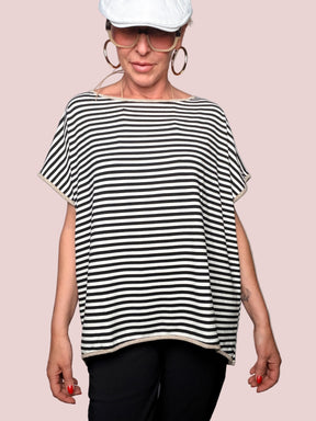 Maglia a Righe con Bordino Lurex