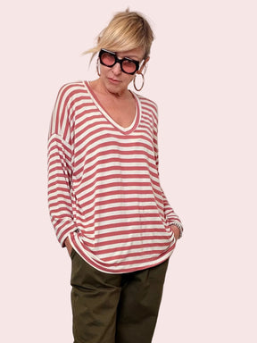 T-Shirt Over a Righe – Comfort Mood Attivato