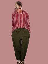 Pantalone in Bengalina Balloon – Verde Militare