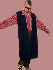 Cardigan Maxi Senza Maniche