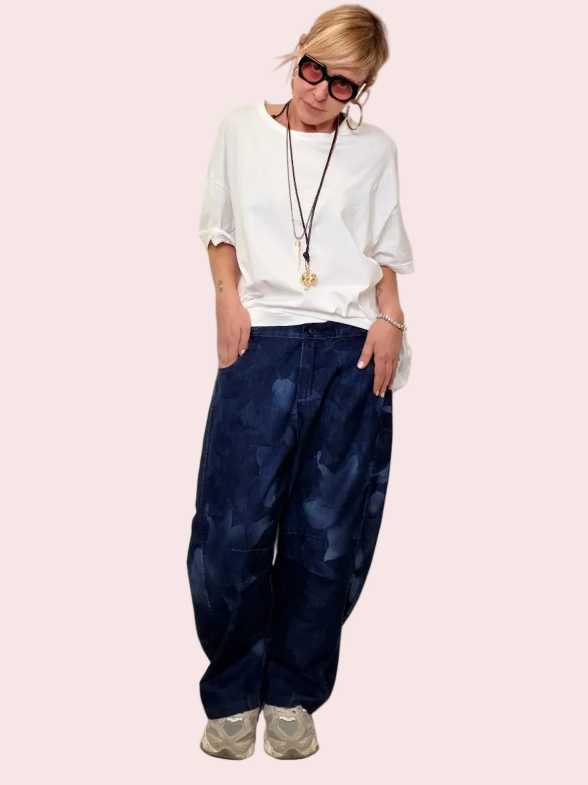 Pantalone Over Effetto Denim – Comodo, Cool e Super Trendy