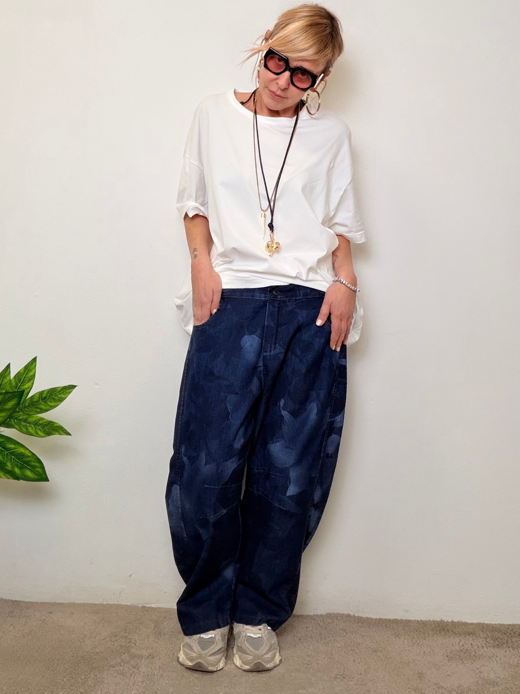 Pantalone Over Effetto Denim – Comodo, Cool e Super Trendy