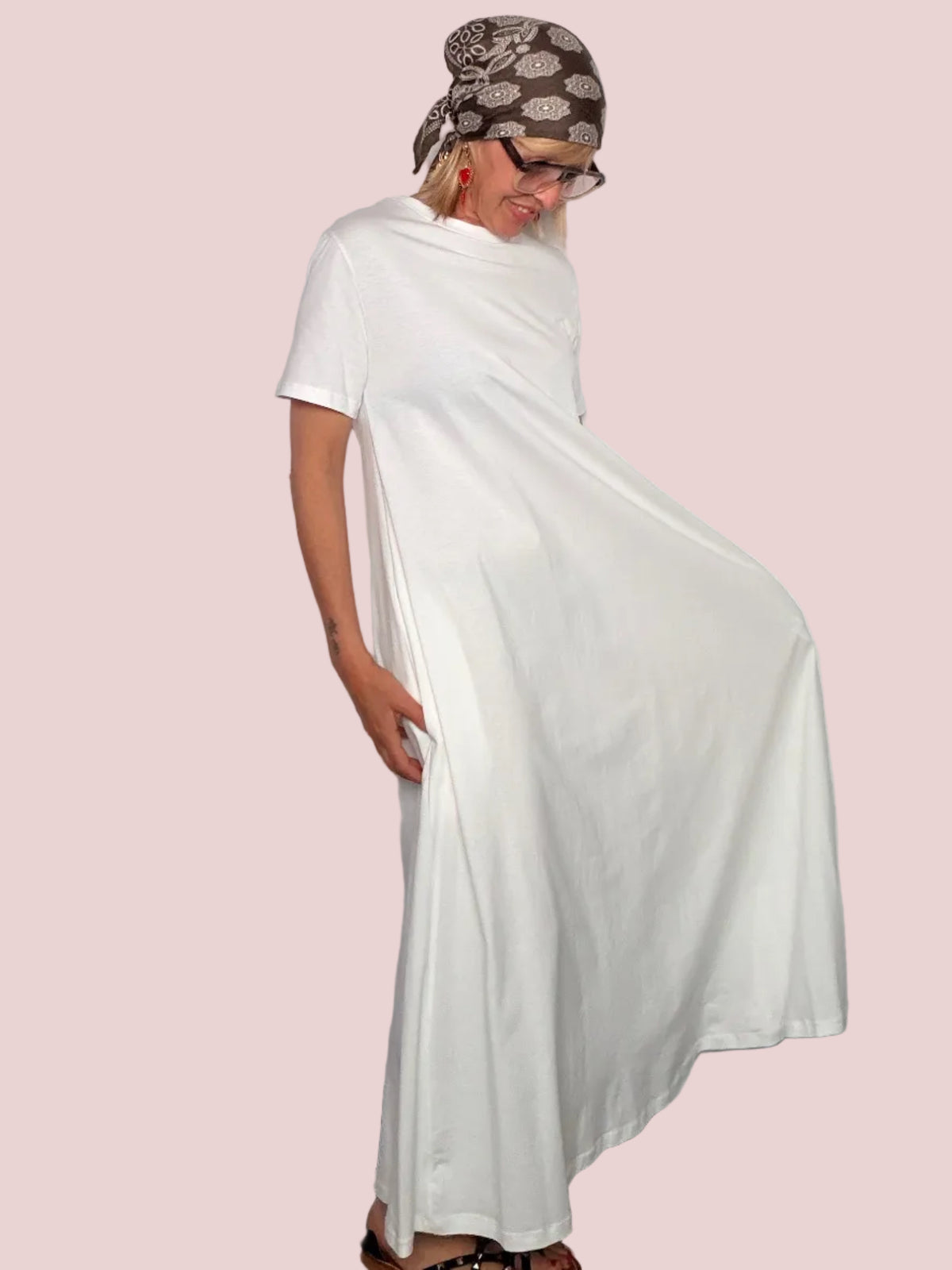 Abito Maxi T-shirt in Cotone