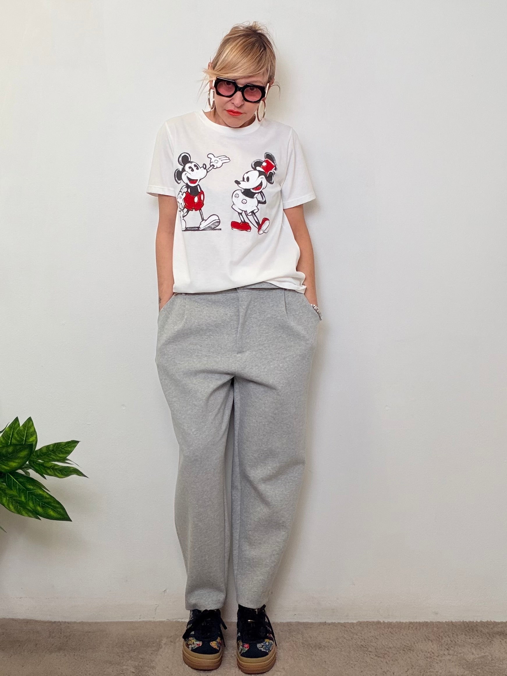 Pantalone in Felpa Sigaretta con Cintura “Comfy Chic”