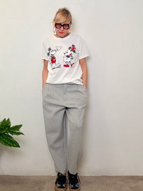 Pantalone in Felpa Sigaretta con Cintura “Comfy Chic”