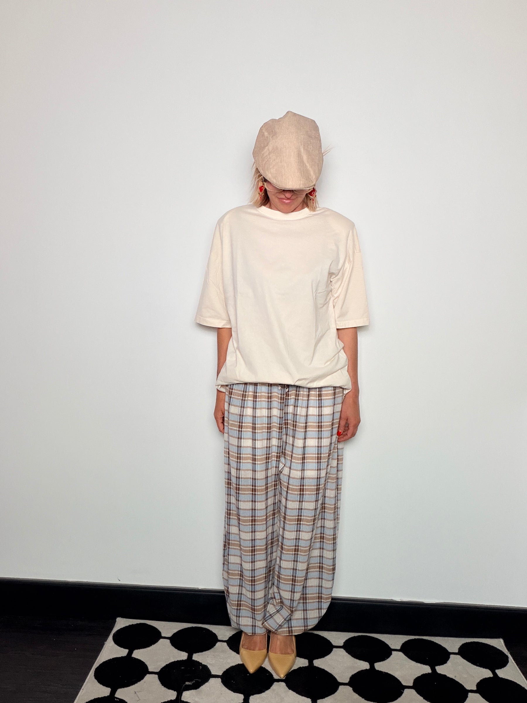 T-Shirt Oversize con Spalline