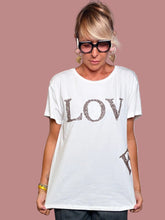T-shirt Bianca Souvenir con Stampa Luminosa